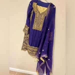 Salwar set with matching Dupatta.